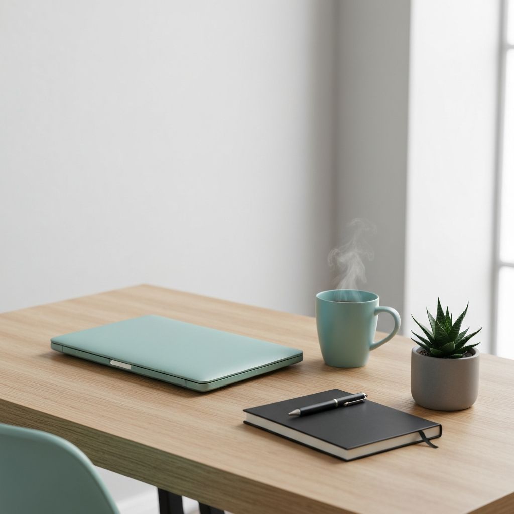 Mindful workspace setup